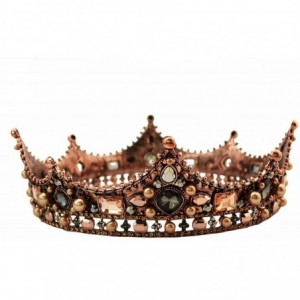 Headbands Luxury Pearl Bridal Wedding Party Crystal Queen Crown(A1059) - CJ185KA9NEU $51.76