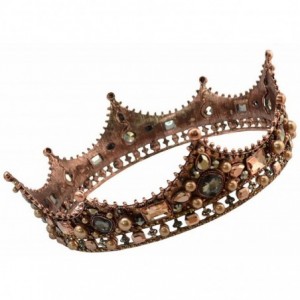 Headbands Luxury Pearl Bridal Wedding Party Crystal Queen Crown(A1059) - CJ185KA9NEU $51.76