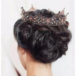 Headbands Luxury Pearl Bridal Wedding Party Crystal Queen Crown(A1059) - CJ185KA9NEU $51.76