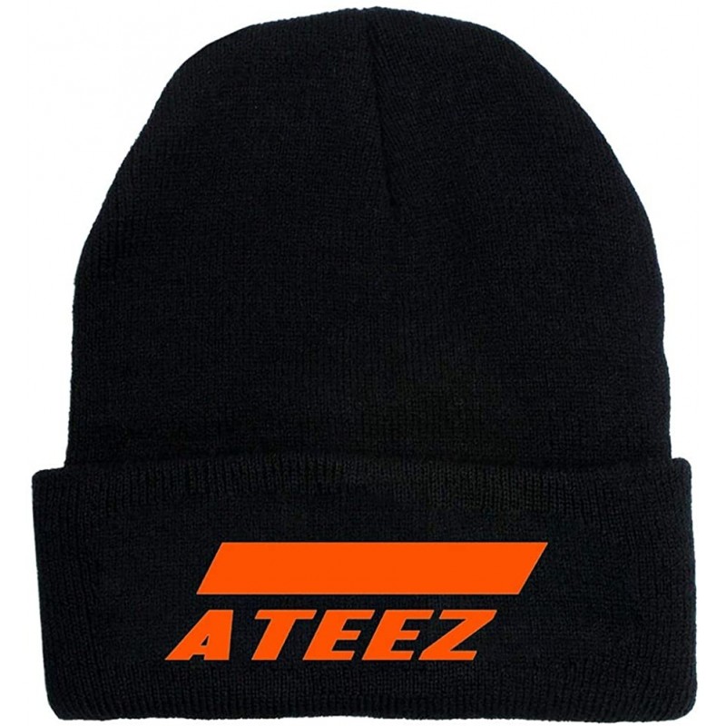 Skullies & Beanies ATEEZ Beanie Hongjoong Jongho Mingi San Seonghwa Wooyoung Yeosang Yunho Beanie Knitted Hat Cap(ATEEZ) - CI...