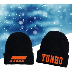 Skullies & Beanies ATEEZ Beanie Hongjoong Jongho Mingi San Seonghwa Wooyoung Yeosang Yunho Beanie Knitted Hat Cap(ATEEZ) - CI...