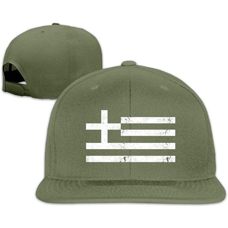 Baseball Caps Vintage Greece Greek Flag Baseball Cap - Forestgreen - C012KSMA3X9 $9.67