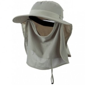 Sun Hats UV 50+ Talson Large Bill Flap Hat with Detachable Inner Flap - Khaki - CL11FITPHPX $32.65