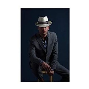 Fedoras Men's Toyo Fedora with Stripe Ribbon - Ivory - CF1287VFA1D $51.43