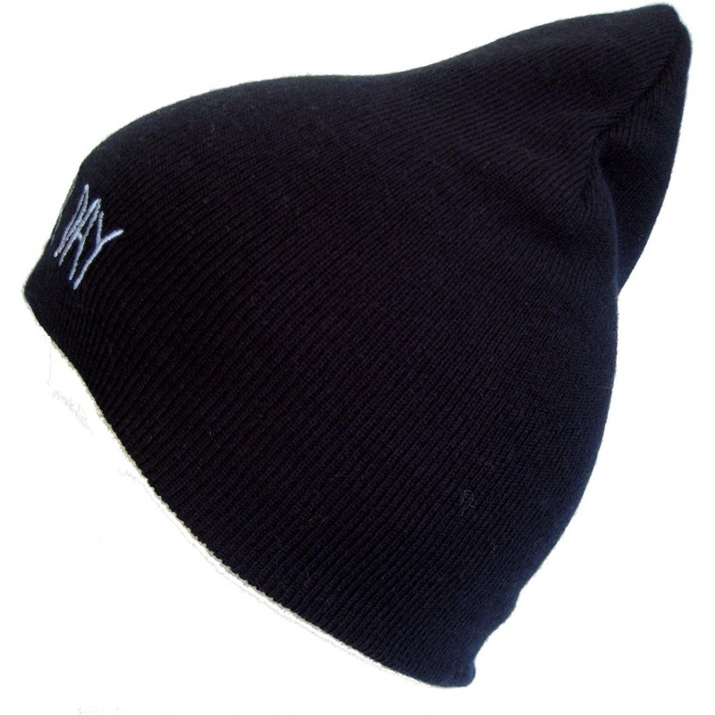 Skullies & Beanies Unisex Winter Hat Fall Winter Beanie M2013-380 - Navy Blue - CS11E05VZ7Z $20.17