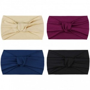 Headbands 1950's Vintage Modern Style Elastic Women Turban Headbands Twisted Cute Hair Band Accessories - CN19259ZU27 $17.84