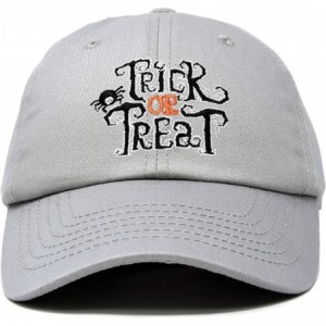 Baseball Caps Trick or Treat Hat Womens Halloween Baseball Cap - Gray - CW18ZG3A6HI $31.64