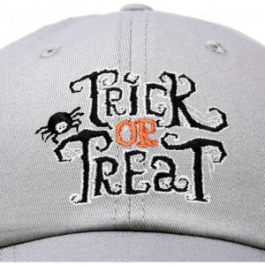 Baseball Caps Trick or Treat Hat Womens Halloween Baseball Cap - Gray - CW18ZG3A6HI $15.03