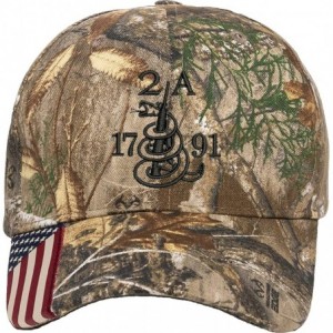 Baseball Caps Gun Snake 2A 1791 AR15 Guns Right Freedom Embroidered One Size Fits All Structured Hats - Real Tree 305 - CT195...