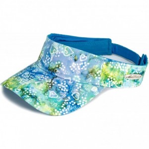 Visors Visor - Blue & Green Batik - CN18OCSLNT8 $23.07