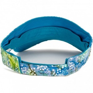 Visors Visor - Blue & Green Batik - CN18OCSLNT8 $23.07