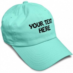 Baseball Caps Soft Baseball Cap Custom Personalized Text Cotton Dad Hats for Men & Women - Mint - CU18DLDKWT9 $18.42