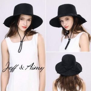 Sun Hats Womens Bucket Sun Hat UPF 50 Chin Strap Adjustable Breathable - 91553-black - C0196S867EH $21.82