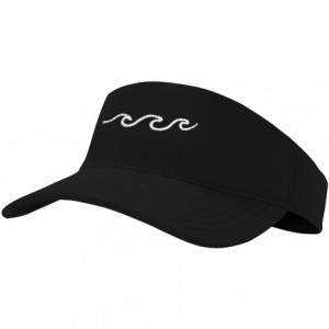 Visors Sun Visor Unisex 100% Cotton Best Visors Cap Small Embroidery Summer Cap - 6 Waves Beach - CA186EGZCMO $11.48