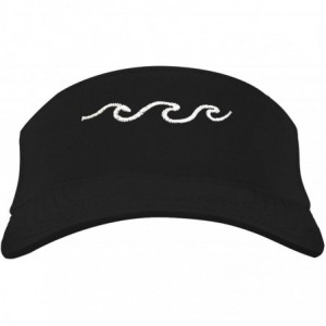 Visors Sun Visor Unisex 100% Cotton Best Visors Cap Small Embroidery Summer Cap - 6 Waves Beach - CA186EGZCMO $11.48