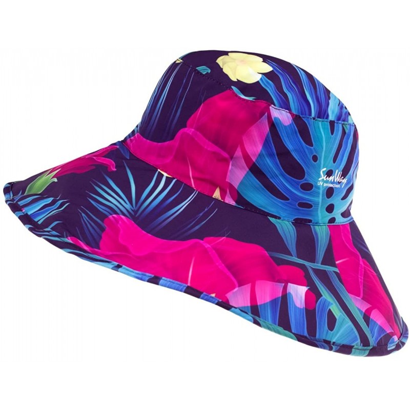 Sun Hats Reversible Rolled Up Wide Brim UV Protection Sun Hats Women UPF50+ Reversible for Summer Mother Day - CP1879H2TZZ $2...