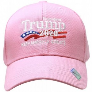 Baseball Caps Trump 2020 Keep America Great Campaign Embroidered US Hat Baseball Ball Cap Hook and Loop Back Closure - CE18KO...