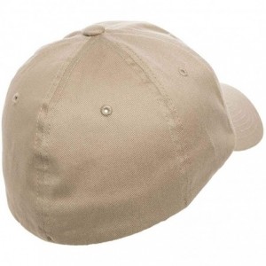 Baseball Caps Flexfit Cotton Twill Dad Hat - Low Profile- Stretch Fit Ballcap w/Hat Liner - Khaki - C118H0MUKCD $16.79