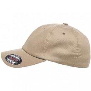 Baseball Caps Flexfit Cotton Twill Dad Hat - Low Profile- Stretch Fit Ballcap w/Hat Liner - Khaki - C118H0MUKCD $16.79