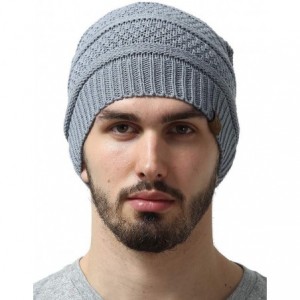 Skullies & Beanies Slouchy Cable Knit Beanie for Men & Women - Winter Toboggan Hats for Cold Weather - Oversized Slouch Beani...