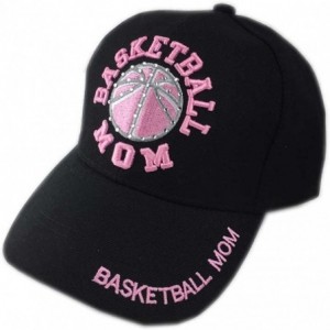 Baseball Caps Stone Bling Bling Baseball Soccer Basketball Football Sport Mom Cap - Basketball Black - C2183N9TEUR $11.42