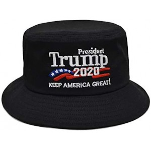 Baseball Caps Donald Trump 2020 Keep America Great Cap Adjustable Baseball Hat with USA Flag - Breathable Eyelets - Black - C...