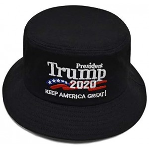 Baseball Caps Donald Trump 2020 Keep America Great Cap Adjustable Baseball Hat with USA Flag - Breathable Eyelets - Black - C...