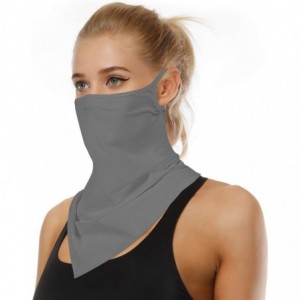 Balaclavas Seamless Triangle Bandana Motorcycle - Gray - CI199AZIAHT $11.25