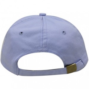 Baseball Caps Peach Cotton Baseball Dad Cap - Sky - CI17WYY3SX6 $11.81