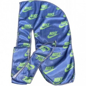 Skullies & Beanies Silky Designer Durag - (Multiple Designs) - 360 Waves - Metal Blue/Green N - CG19970HC6S $27.56