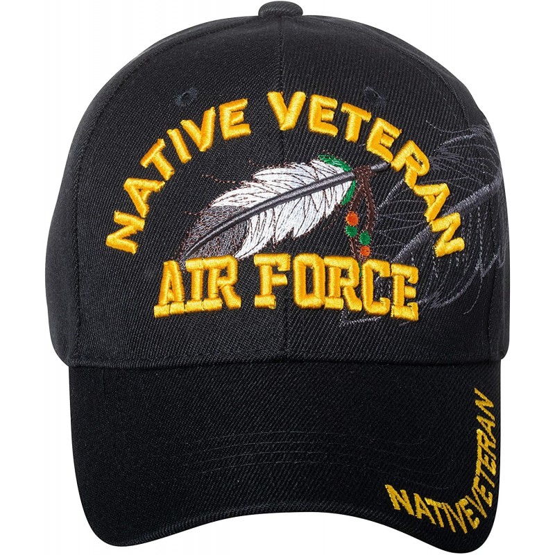 Baseball Caps Native Pride Veteran Baseball Hat - Armed Forces Military Native American - Embroidered Cap - Air Force - CG18S...