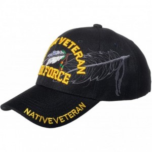 Baseball Caps Native Pride Veteran Baseball Hat - Armed Forces Military Native American - Embroidered Cap - Air Force - CG18S...