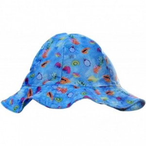 Sun Hats Baby Girls UV Sun Cap UPF 50+ Sun Protection Bucket Hat 3-6Y - Watermelon-fruits - CZ18N7QSWQN $18.29