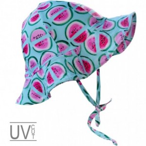 Sun Hats Baby Girls UV Sun Cap UPF 50+ Sun Protection Bucket Hat 3-6Y - Watermelon-fruits - CZ18N7QSWQN $18.29