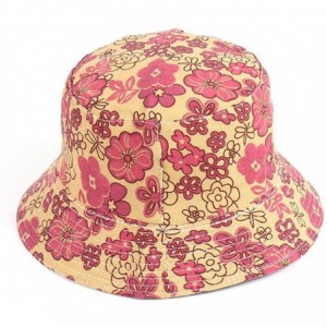 Bucket Hats Reversible Cotton Bucket Hat Multicolored Fisherman Cap Packable Sun Hat - 32 - CN18ZA230UL $10.07