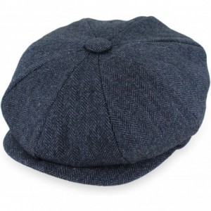 Newsboy Caps Belfry Newsboy Gatsby Men's Women's Soft Tweed Wool Cap - Navy Tweed - CV18IZGS3HR $28.74