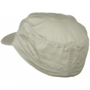 Baseball Caps Big Size Cotton Fitted Military Cap - Stone - C41173OXXY3 $19.98