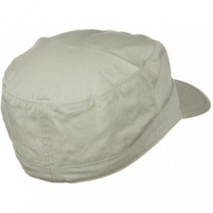 Baseball Caps Big Size Cotton Fitted Military Cap - Stone - C41173OXXY3 $19.98