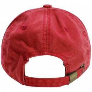 Baseball Caps Hamsa Dad Hat Cotton Baseball Cap Polo Style Low Profile - Red - CK188CRZ5HS $16.89
