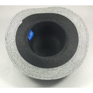 Visors Wide Brim Large Bow Floppy Summer Straw Sun Hat - 7139 Black - C417YCCZ5N5 $14.09