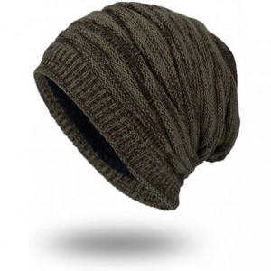 Skullies & Beanies Unisex Men Women Winter Knit Warm Hat Ski Baggy Slouchy Beanie Skull Cap - Green - C718I7KEWN3 $8.69