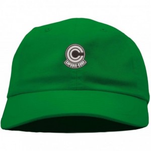 Baseball Caps Capsule Corp Low Profile Low Profile Embroidered Dad Hat - Vc300_green - CS18QW72ZLK $29.17