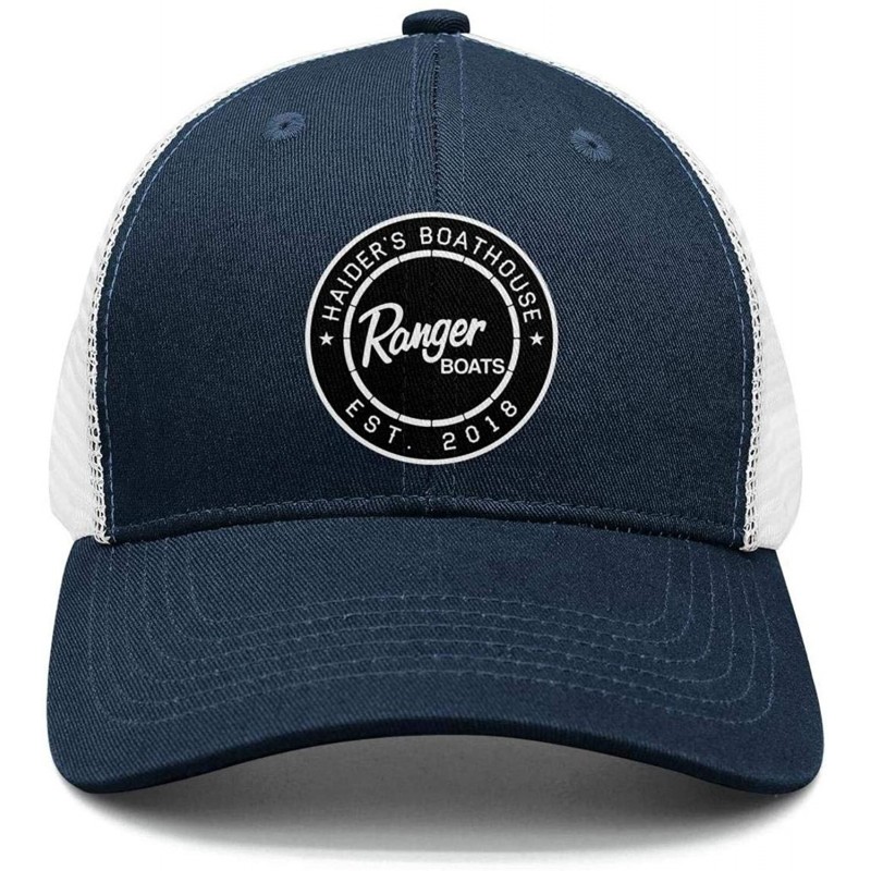 Baseball Caps Fashion Adjustable Ranger Boats Logo estBaseball Hats - Navy-blue-2 - CK18QGG86H6 $15.58