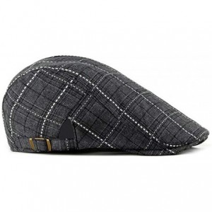 Newsboy Caps 2 Pack Men's Cotton Flat Cap Ivy Gatsby Newsboy Hat - I - C818SNGD9CK $13.26