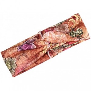 Headbands 4 Pack Women Headband Boho Floal Style Criss Cross Head Wrap Hair Band - Style7 - CN18Z0W5NYX $14.60