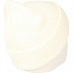 Skullies & Beanies Ribbed Knit Beanie Winter Hat Slouchy Watch Cap GZ50019 - Ivory - CH18KMIDNEA $15.34