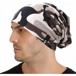 Skullies & Beanies Mens Slouchy Beanie Skull Cap Summer Thin Baggy Oversized Knit Hat B301 - B075-grey - CI18CKM0S3Y $10.43