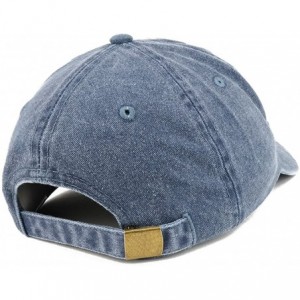 Baseball Caps Established 1960 Embroidered 60th Birthday Gift Pigment Dyed Washed Cotton Cap - Navy - CV180MA3DAS $17.64