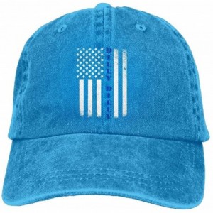 Cowboy Hats Dilly Dilly American Flag Adult Denim Fabric Hat For Man Female Unisex-Males Female's Topee - CF189C6RWZQ $26.97