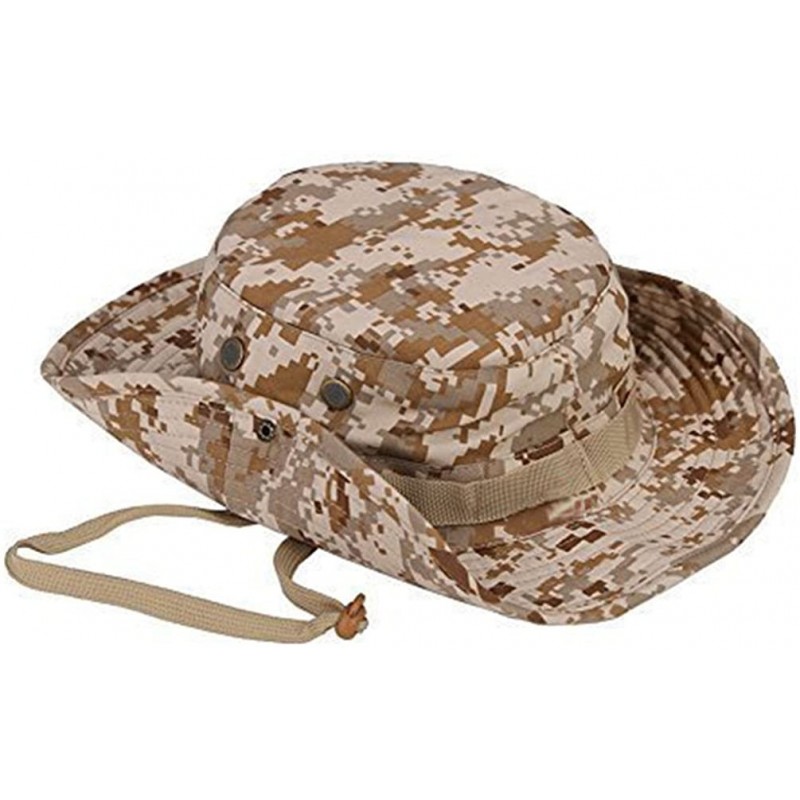 Sun Hats Outdoor Fishing Hat Sun UV Protection Men Foldable Camping Bucket Boonie Cap One Size-22-22.8''/56-58cm - Coffee - C...